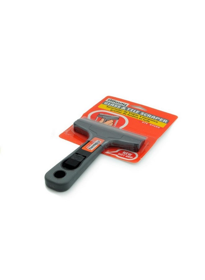 Allway Soft Grip Handle Glass and Tile Scraper Black 4 Inch GTS - Image 2